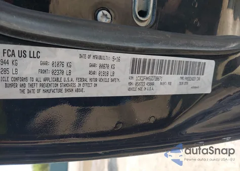 2016 Dodge Dart Se from USA, damaged, VIN 1C3CDFAA5GD738671